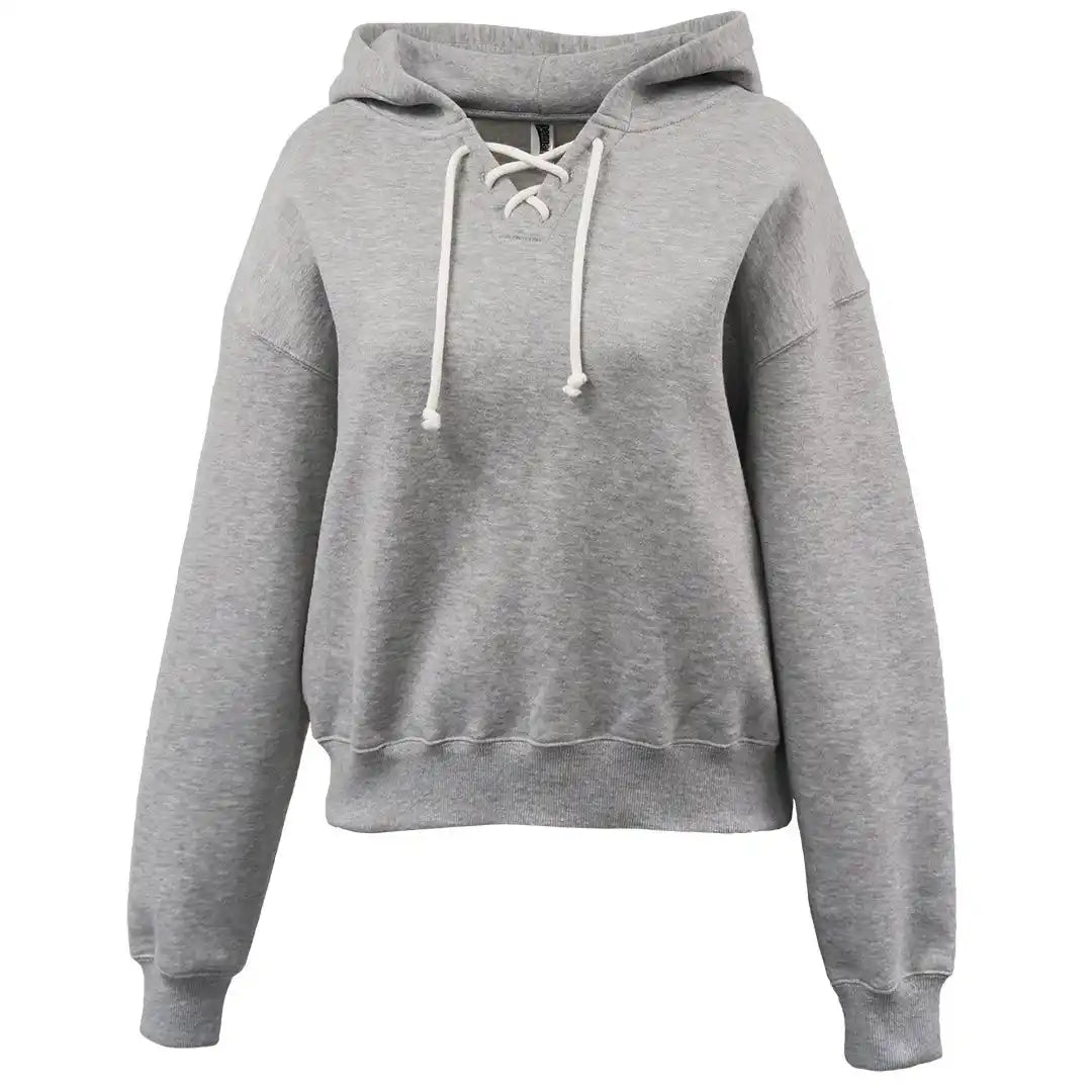 Pennant 5465 Women’s Womens Lace Up Hoodie Gray
