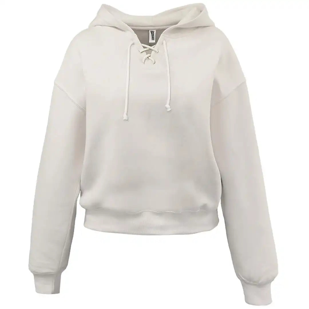 Pennant 5465 Women’s Womens Lace Up Hoodie White