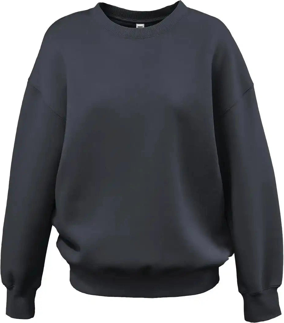 Pennant 5478 Womens Oversize Crew Black