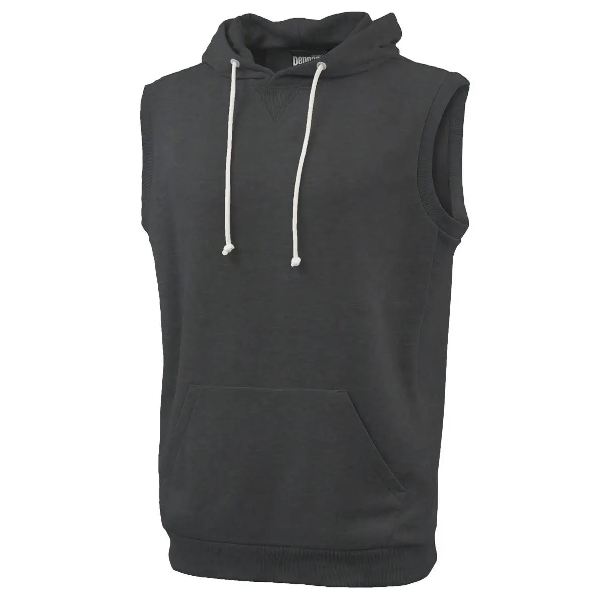 Pennant 8257 Sleeveless Hoodie - Black