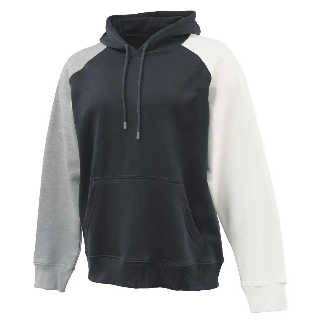 Pennant 8571 Colorblock Hoodie - Black White Gray