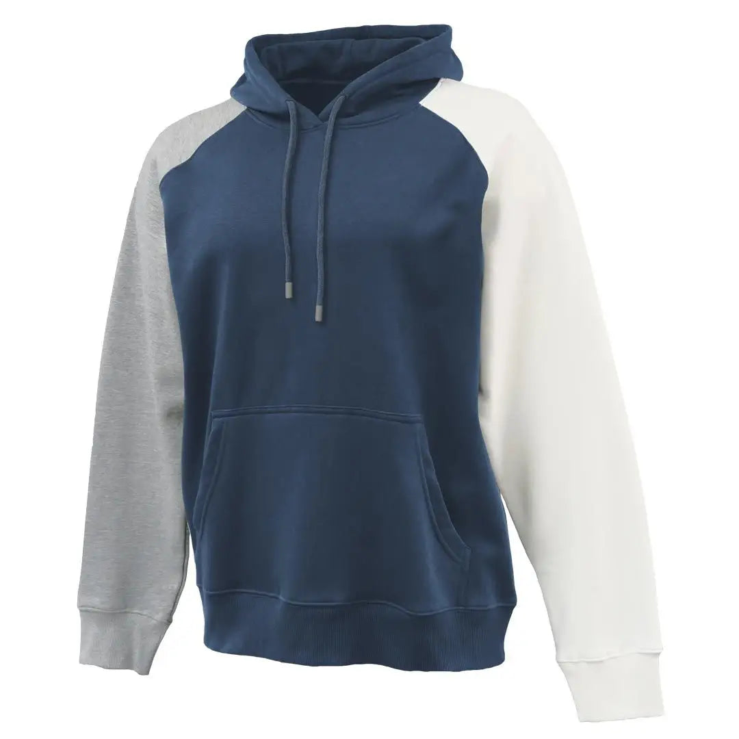 Pennant 8571 Colorblock Hoodie - Navy White Gray