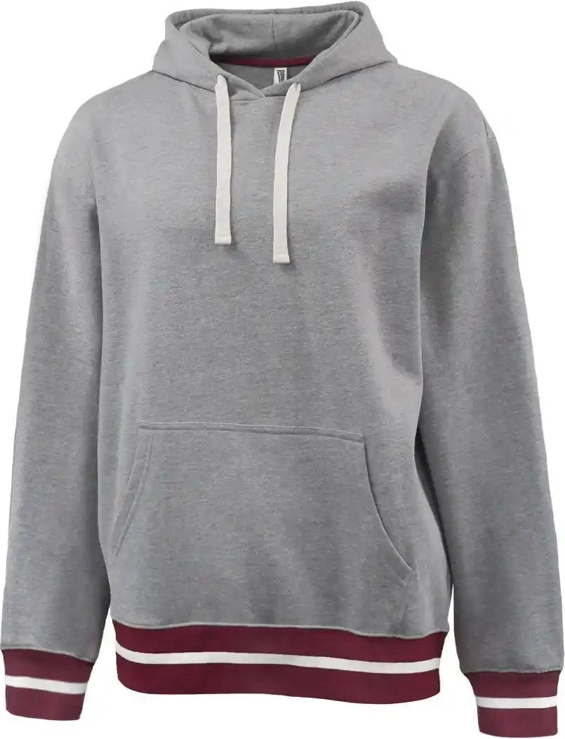 Pennant 8588 Stadium Hoodie Gray Maroon