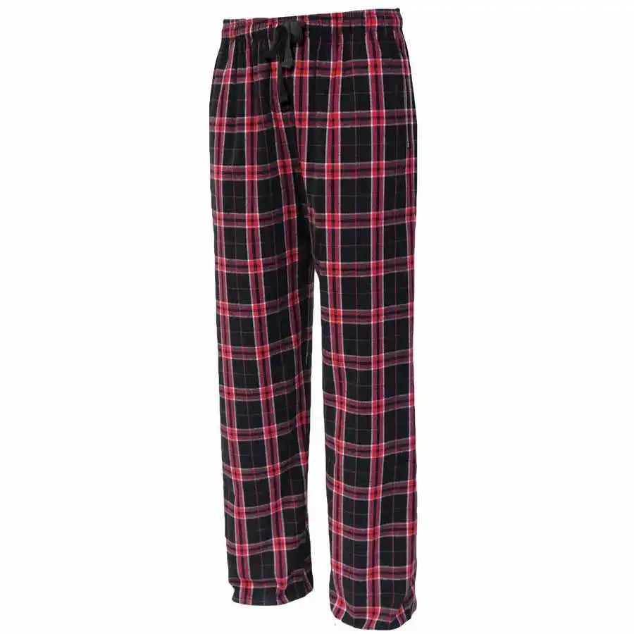 Pennant Flnp Flannel Plaid Pant Black Red