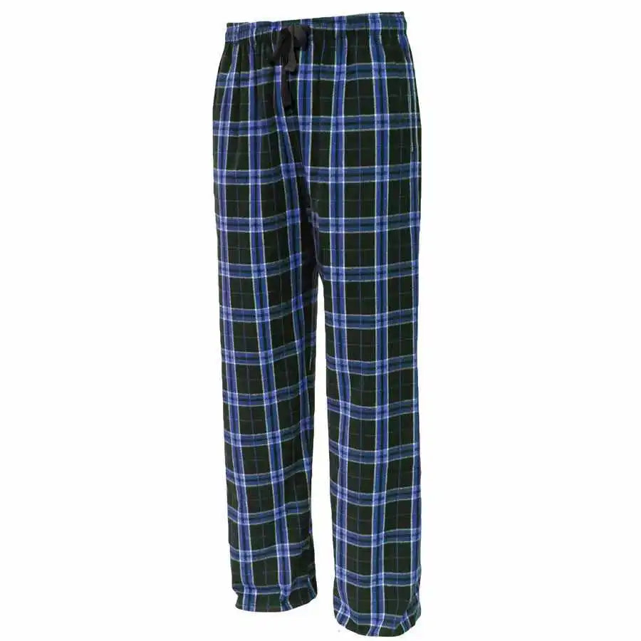 Pennant Flnp Flannel Plaid Pant Black Royal