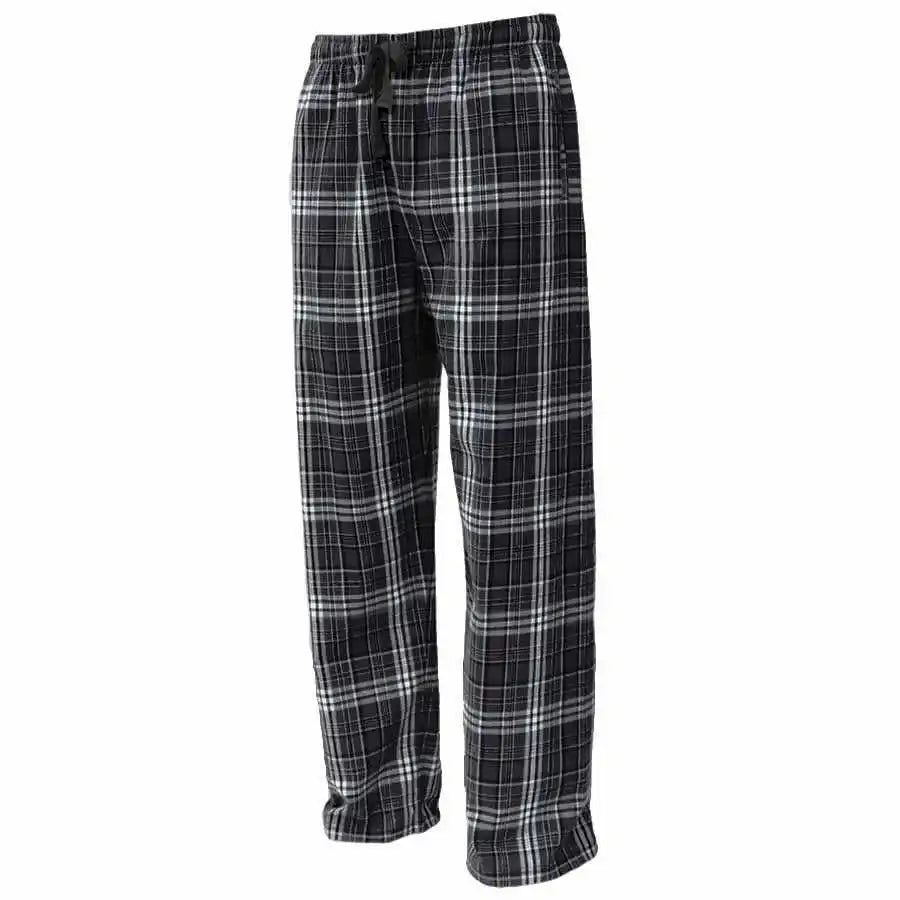 Pennant Flnp Flannel Plaid Pant Black White