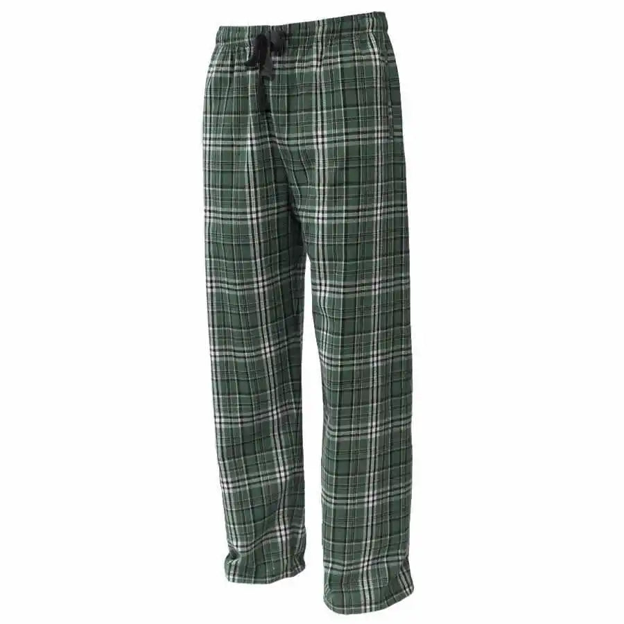 Pennant Flnp Flannel Plaid Pant - Forest White