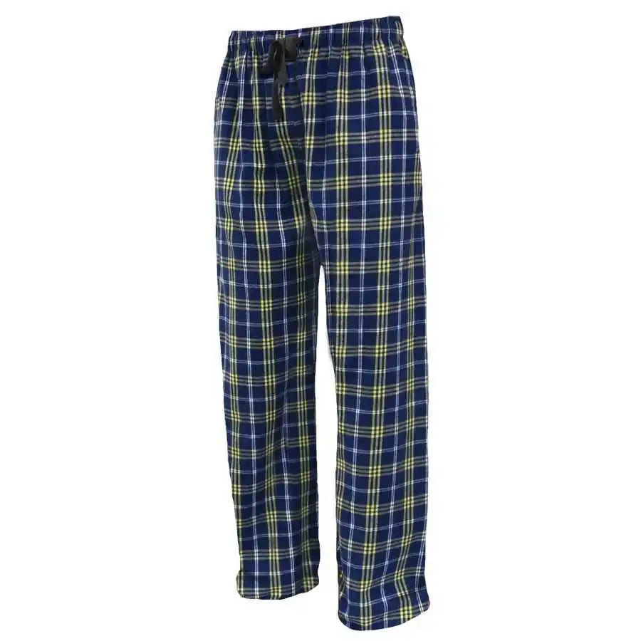 Pennant Flnp Flannel Plaid Pant Navy Gold