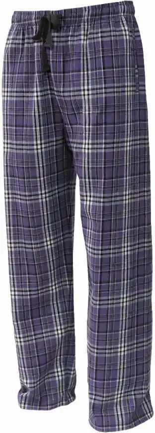 Pennant Flnp Flannel Plaid Pant Purple White