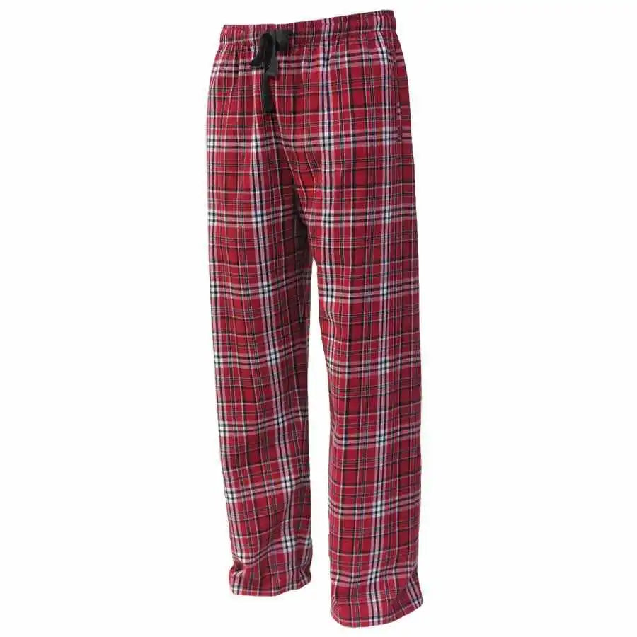 Pennant Flnp Flannel Plaid Pant Red White