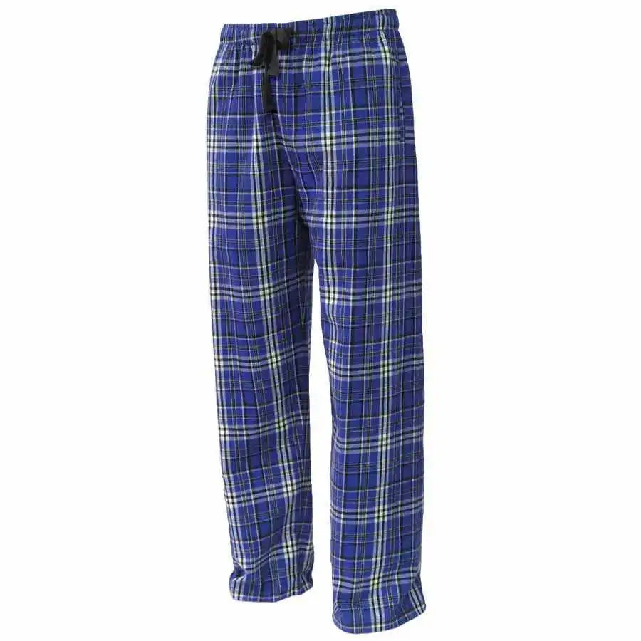 Pennant Flnp Flannel Plaid Pant Royal White