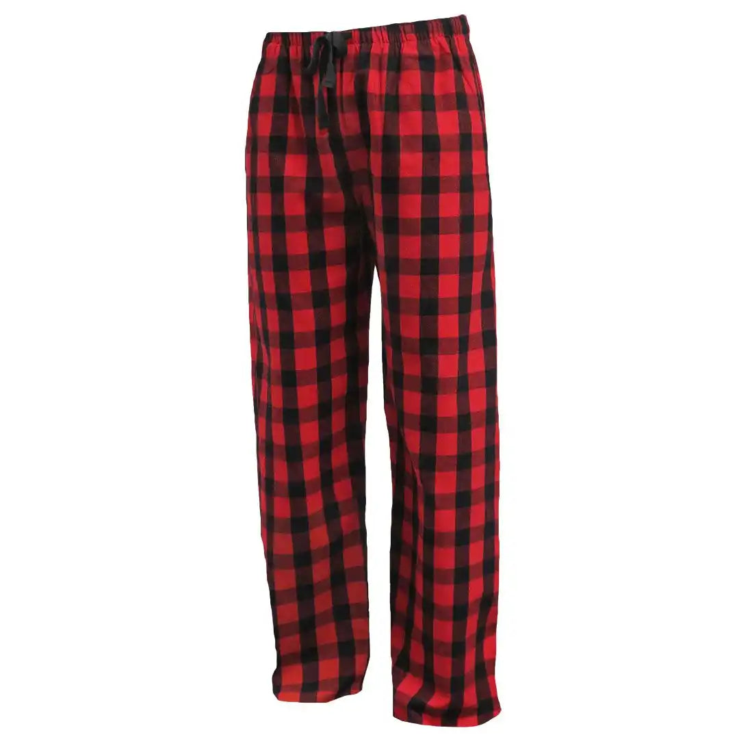 Pennant Flnp Flannel Plaid Unisex Pant Buffalo Red