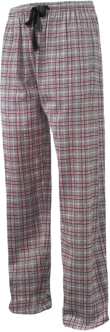 Pennant Flnp Flannel Plaid Unisex Pant Gray Maroon