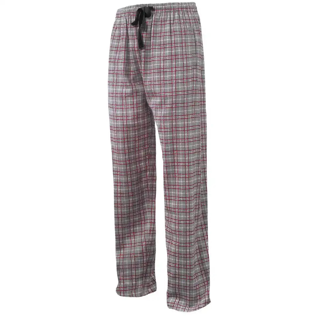 Pennant Flnp Flannel Plaid Unisex Pant Gray Maroon