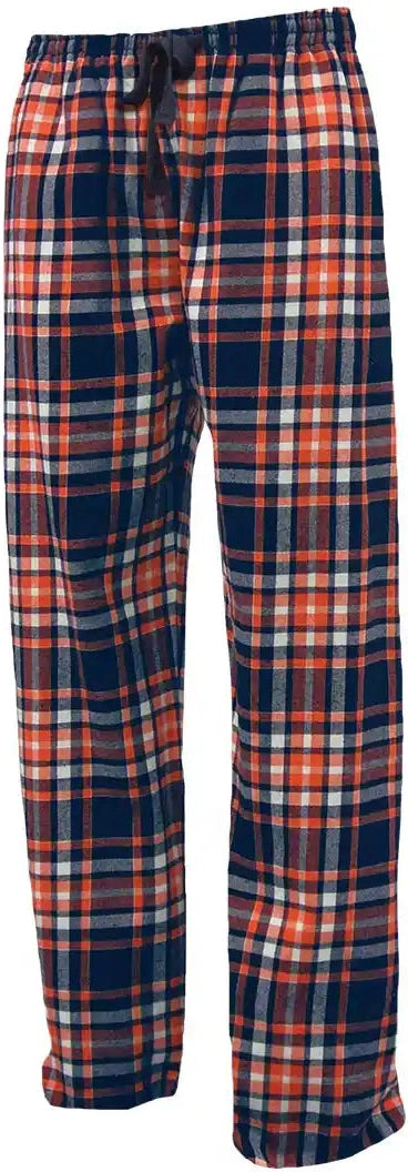 Pennant Flnp Flannel Plaid Unisex Pant Navy Orange