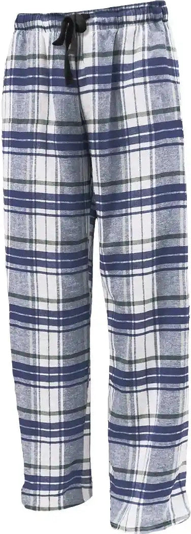 Pennant Flnp Flannel Plaid Unisex Pant White Navy