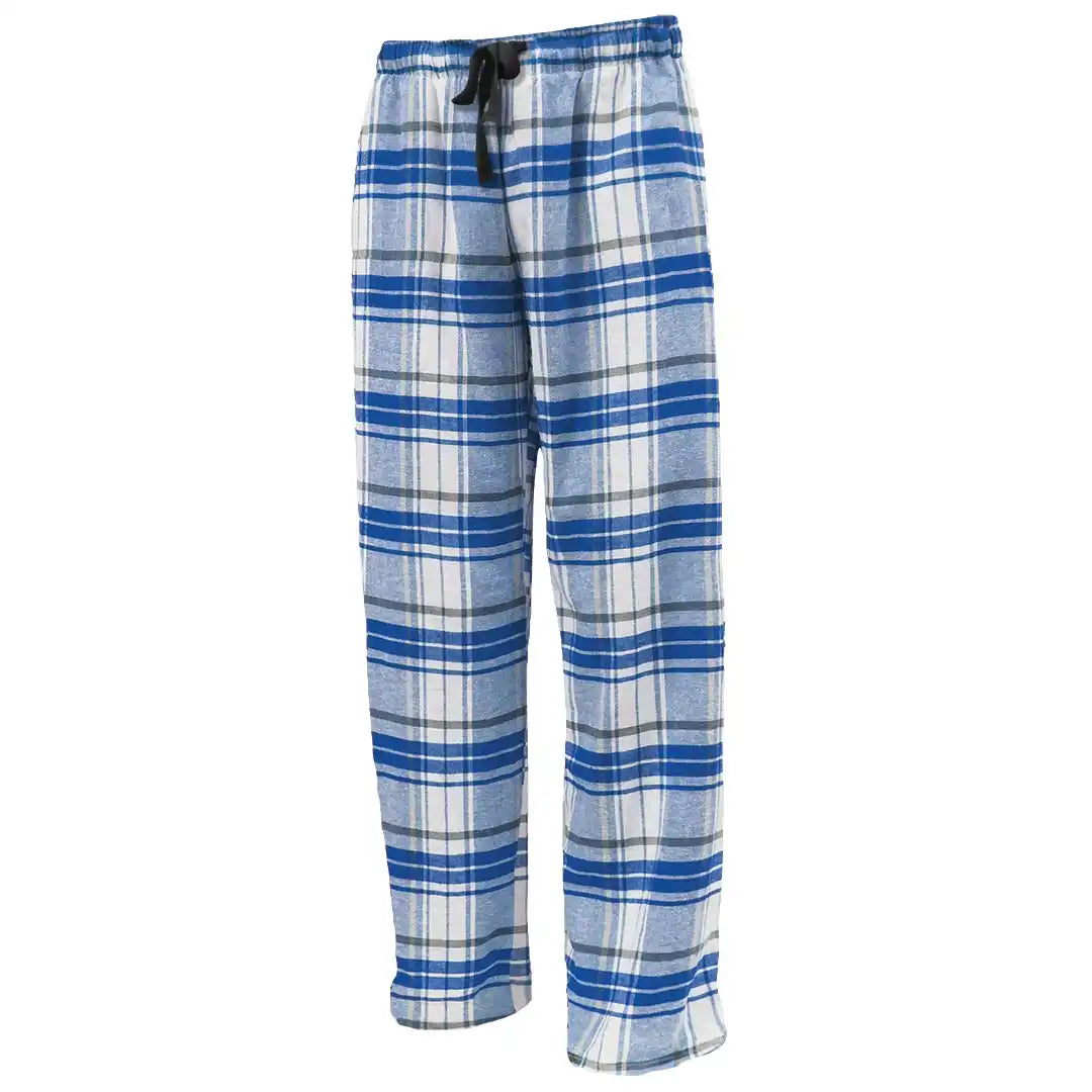 Pennant Flnp Flannel Plaid Unisex Pant White Royal