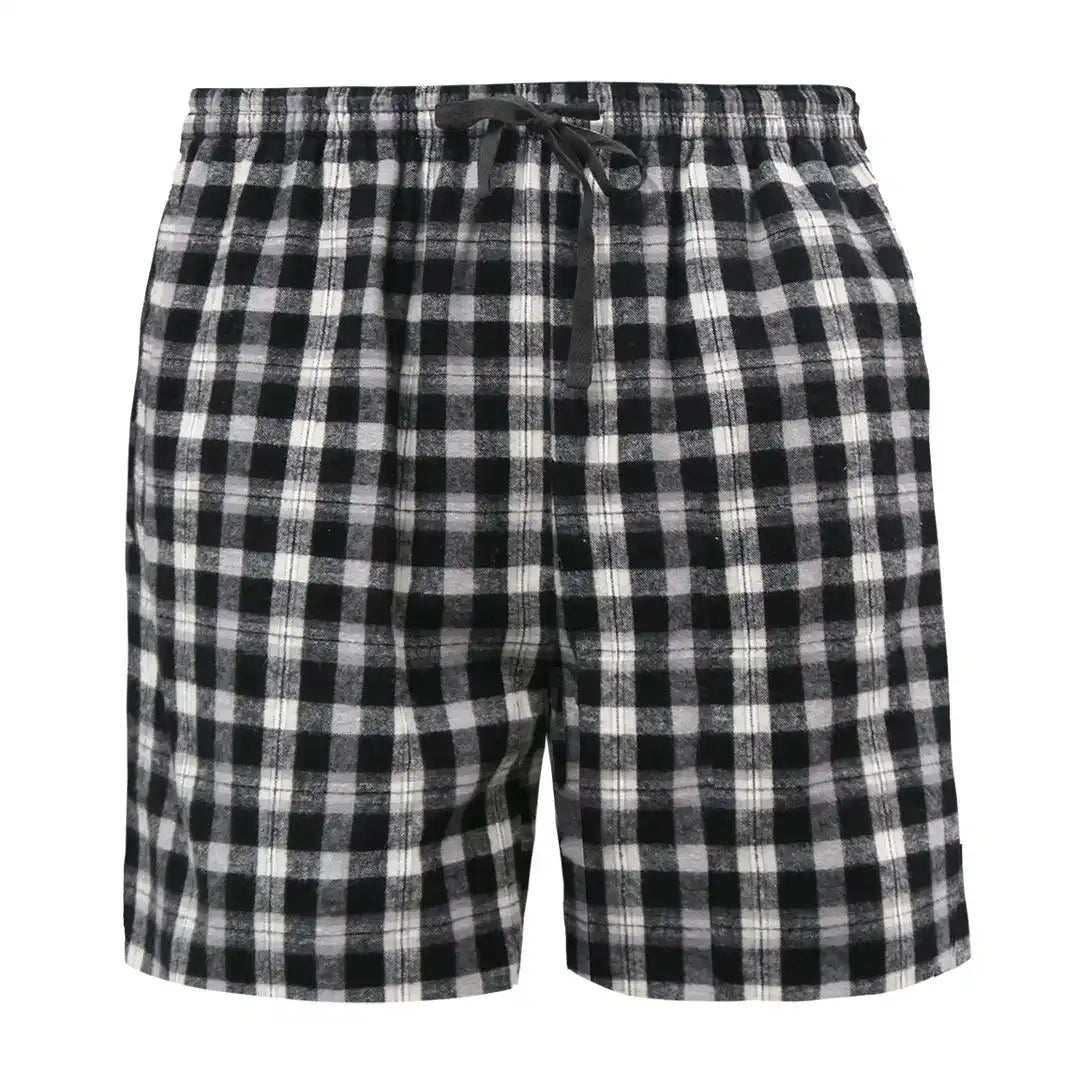 Pennant Flst Flannel Unisex Short Black