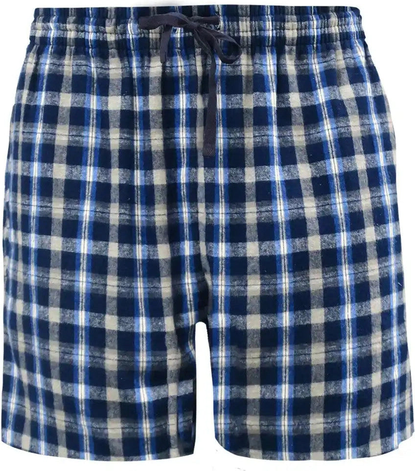 Pennant Flst Flannel Unisex Short Navy