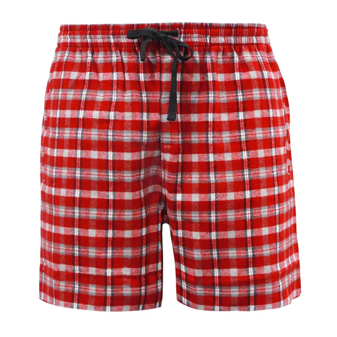 Pennant Flst Flannel Unisex Short Red