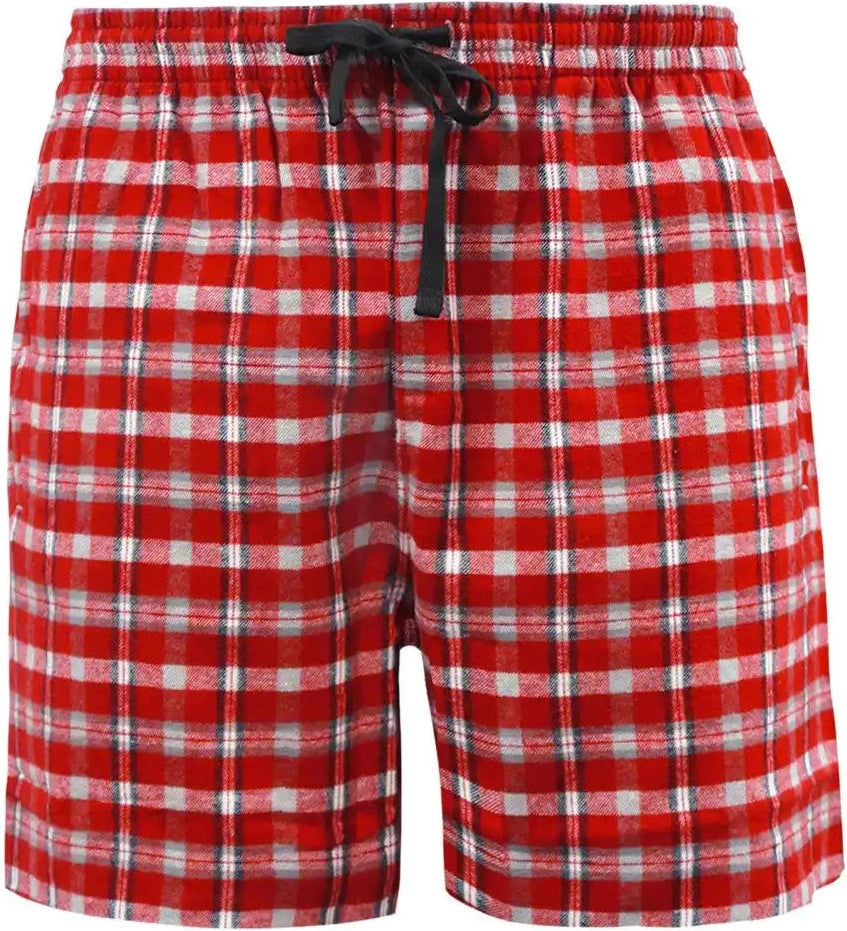 Pennant Flst Flannel Unisex Short Red