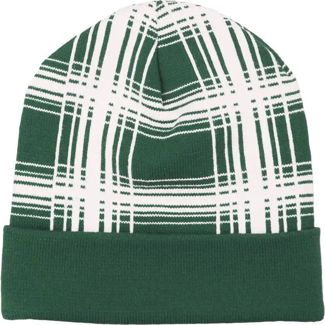 Pennant Hw24 Mega Plaid Beanie Forest Green Dark / Osfm