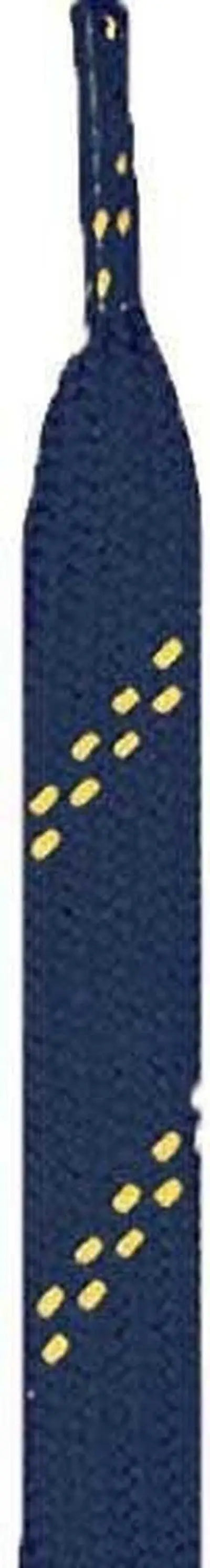 Pennant L715 Laces for Orders of Faceoff Hoodie - Navy Gold Tracer - Blue-navy Yellow-gold / 36