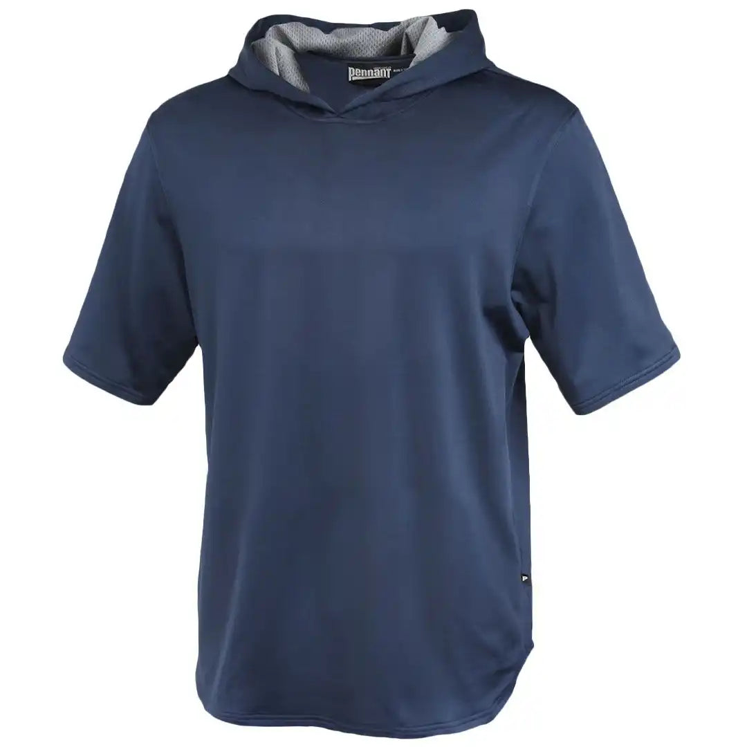 Pennant Y183 Youth Short Sleeve Warmup Hoodie Navy