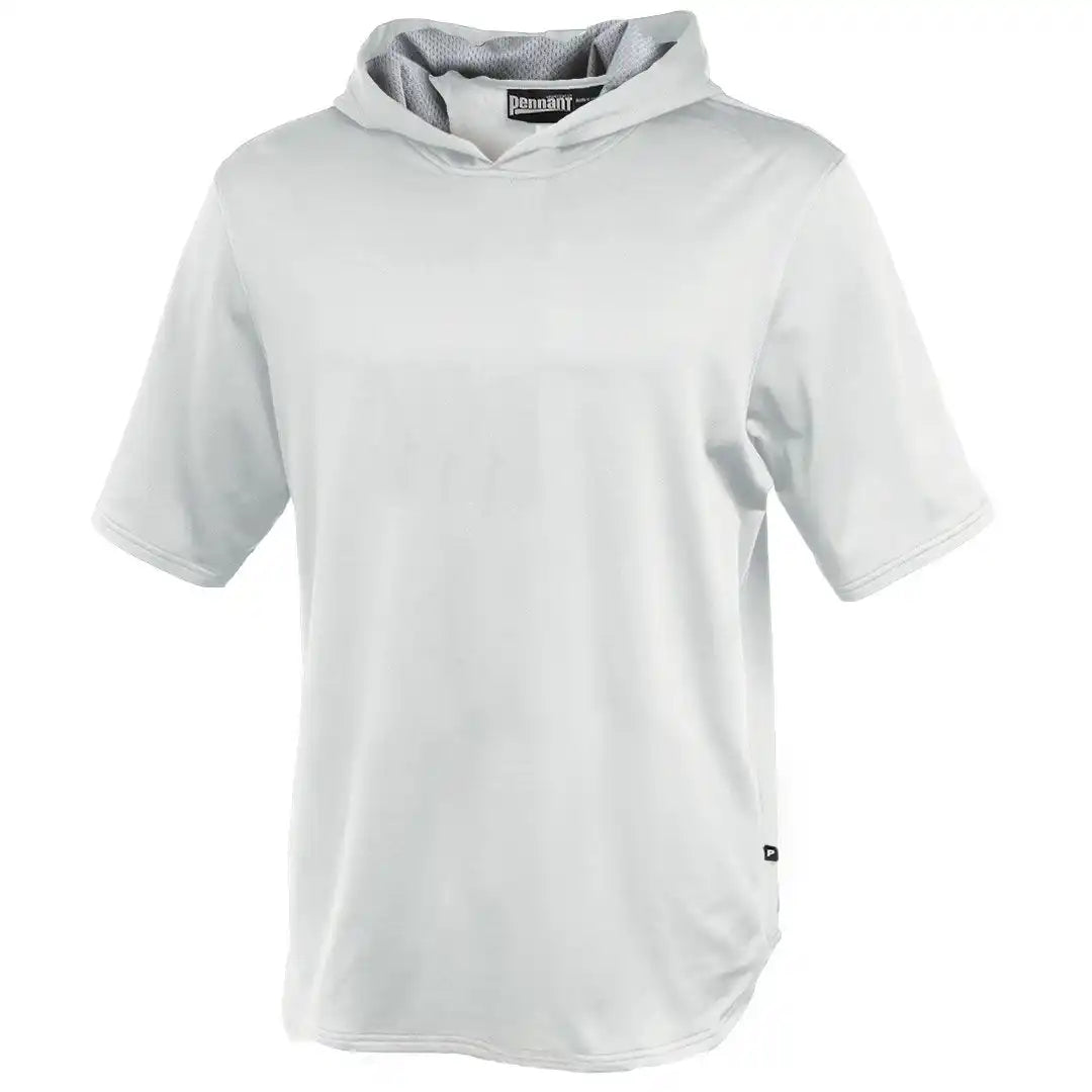 Pennant Y183 Youth Short Sleeve Warmup Hoodie White