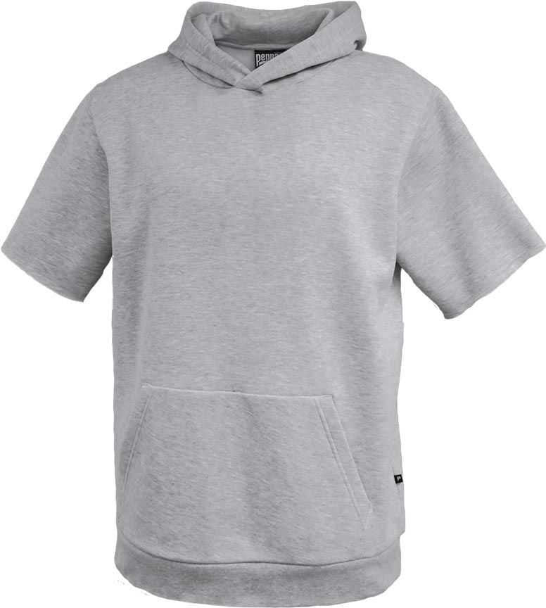 Pennant Y8220 Youth Fleece Short Sleeve Hoodie - Gray