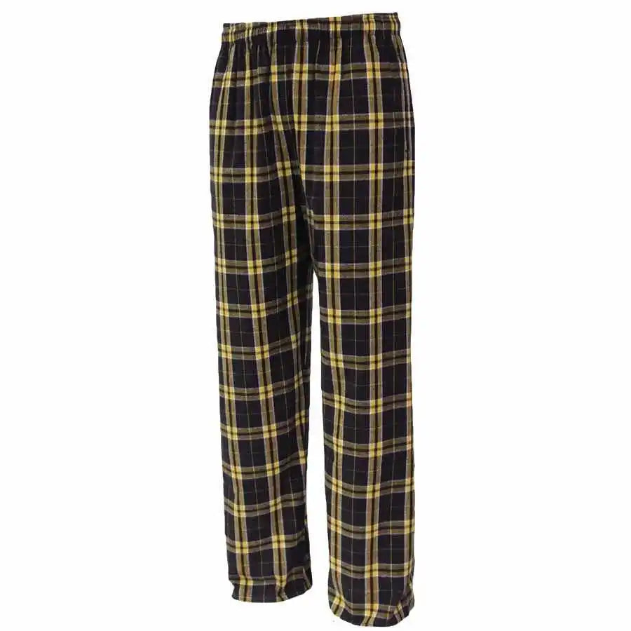 Pennant Yflnp Youth Flannel Plaid Pant Black Gold
