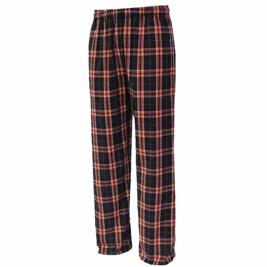 Pennant Yflnp Youth Flannel Plaid Pant Black Orange