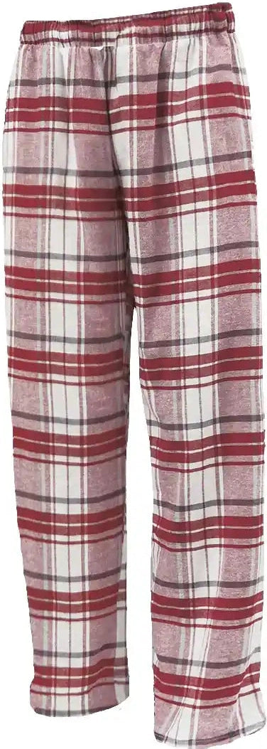 Pennant Yflnp Youth Flannel Plaid Pant White Maroon