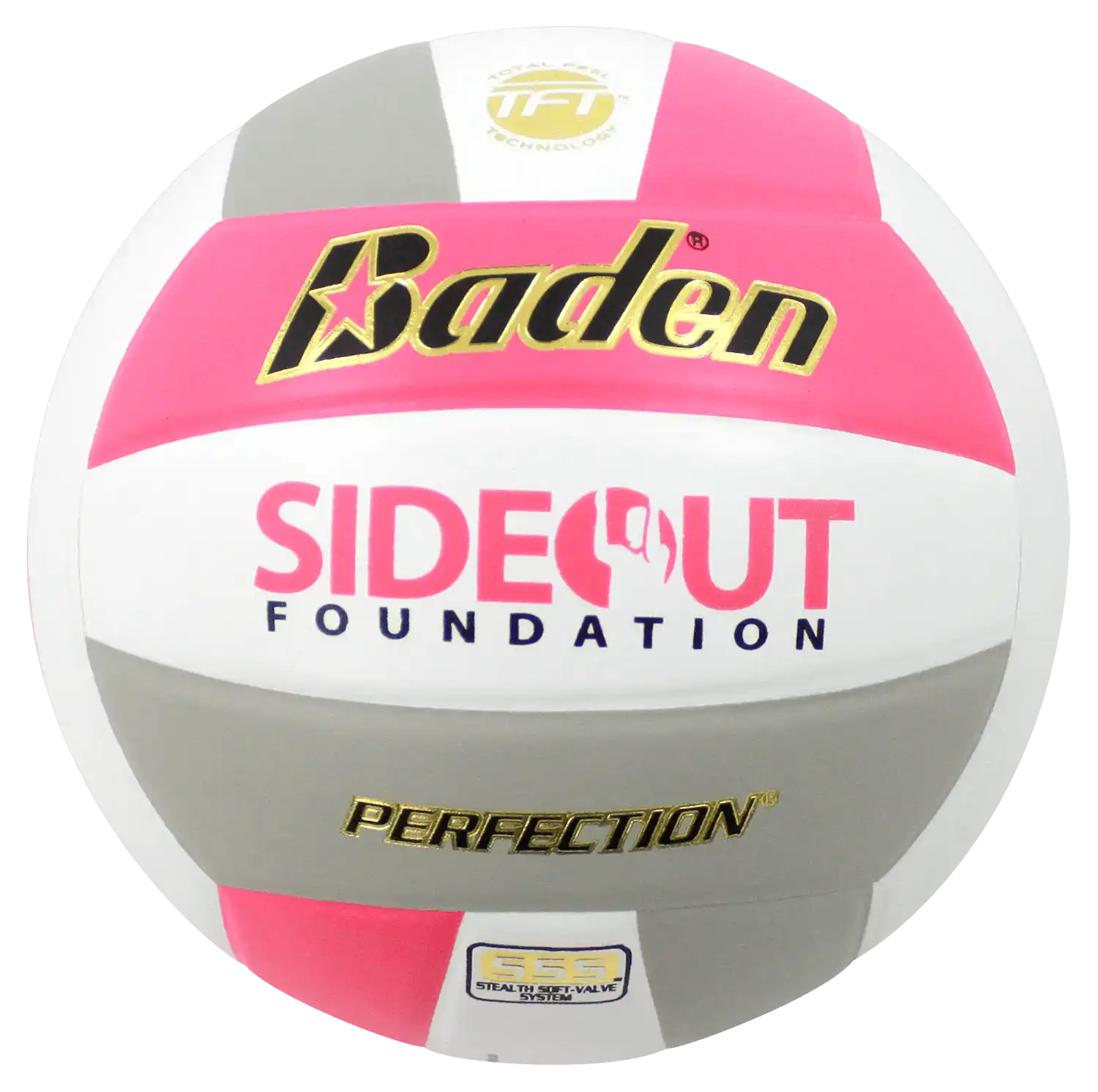 Perfection Dig Pink Leather Volleyball Non Nfhs