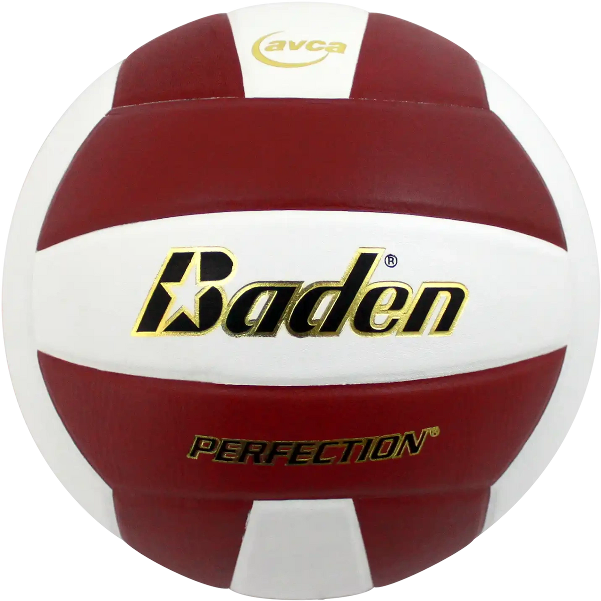Perfection Leather Volleyball Non Nfhs - Maroon/white