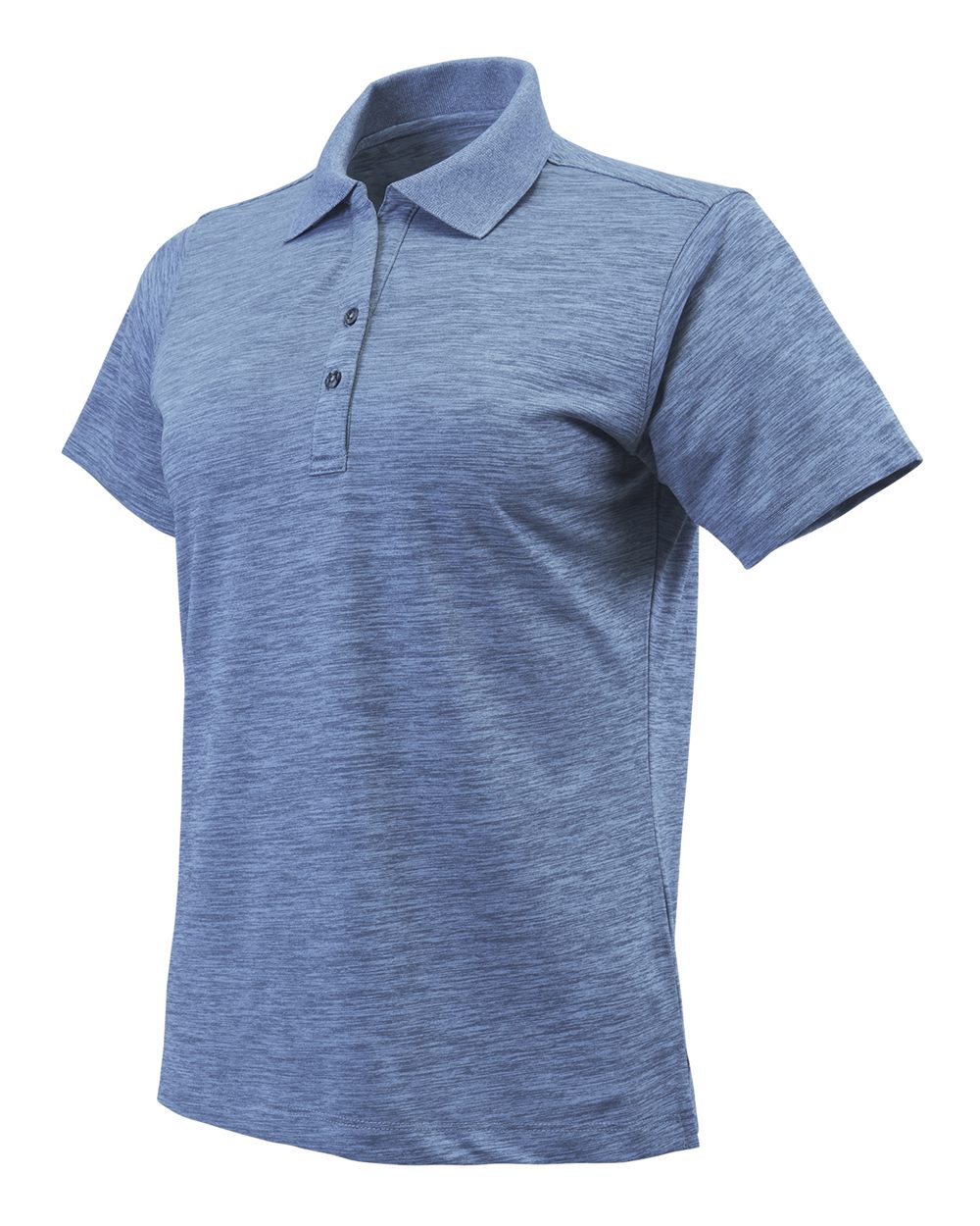 Peri Blue Heather Women's Dakota Striated Heather Polo - 131