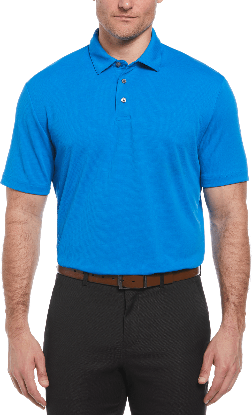Perry Ellis Golf Pem100 Classic Short Sleeve Polo - Directoire Blue