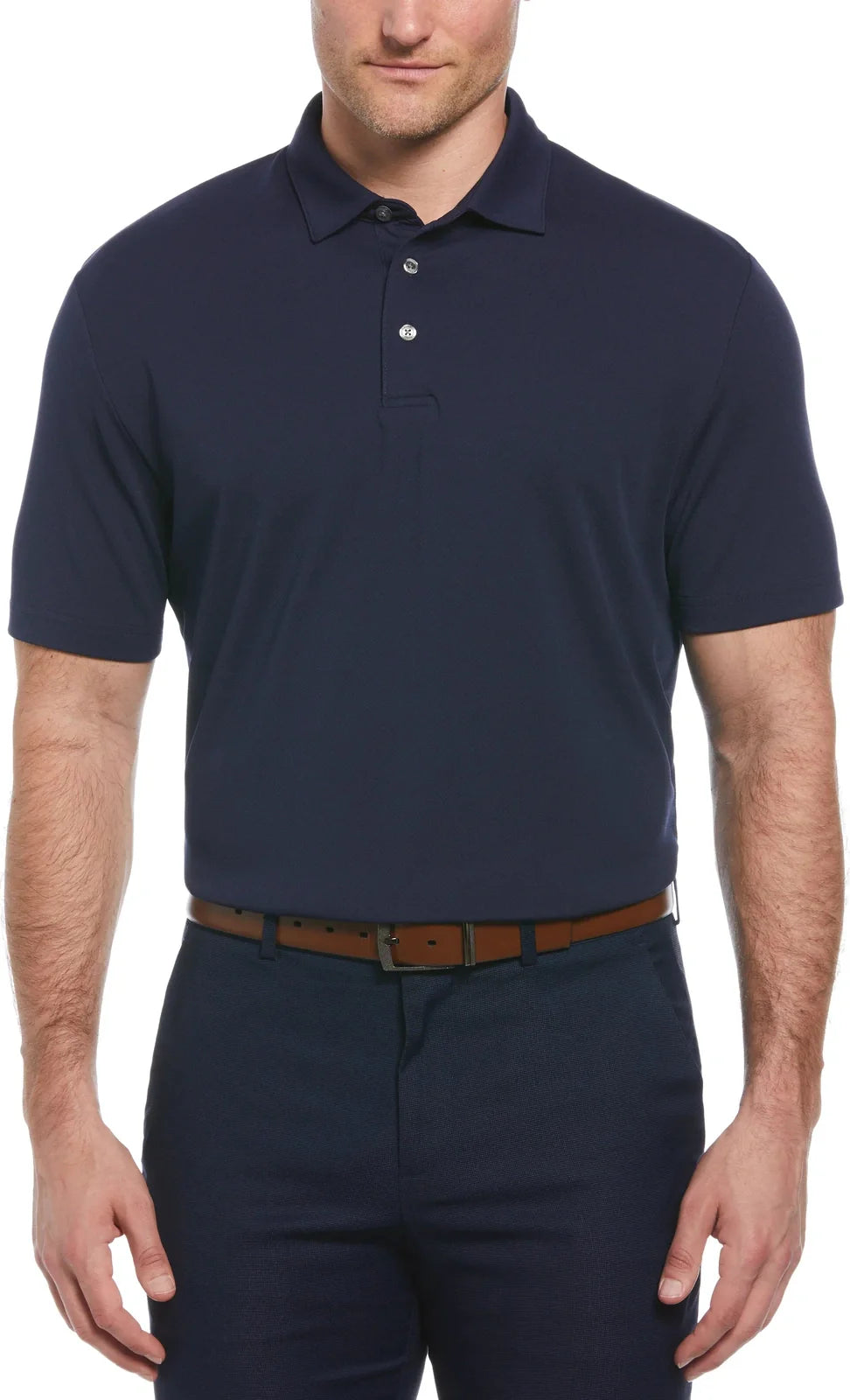 Perry Ellis Golf Pem100 Classic Short Sleeve Polo - Peacoat - Adult s