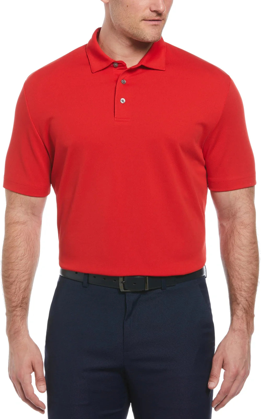 Perry Ellis Golf Pem100 Classic Short Sleeve Polo - Salsa - Adult s