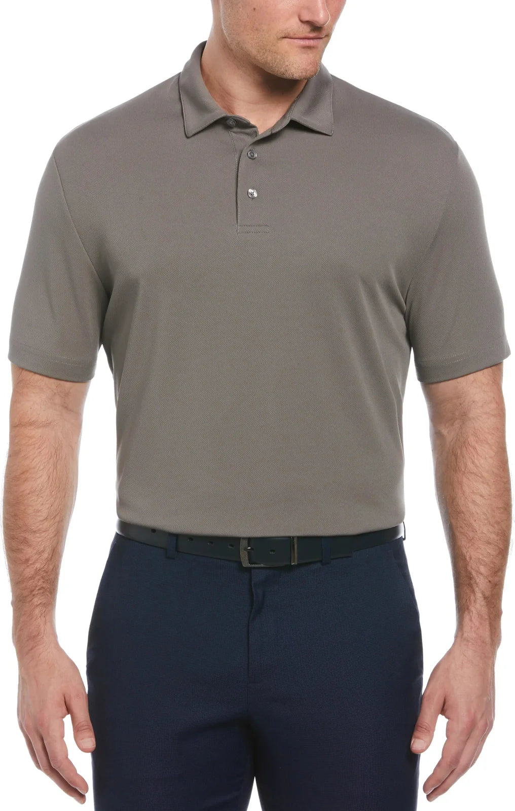 Perry Ellis Golf Pem100 Classic Short Sleeve Polo - Smoked Pearl - Adult s