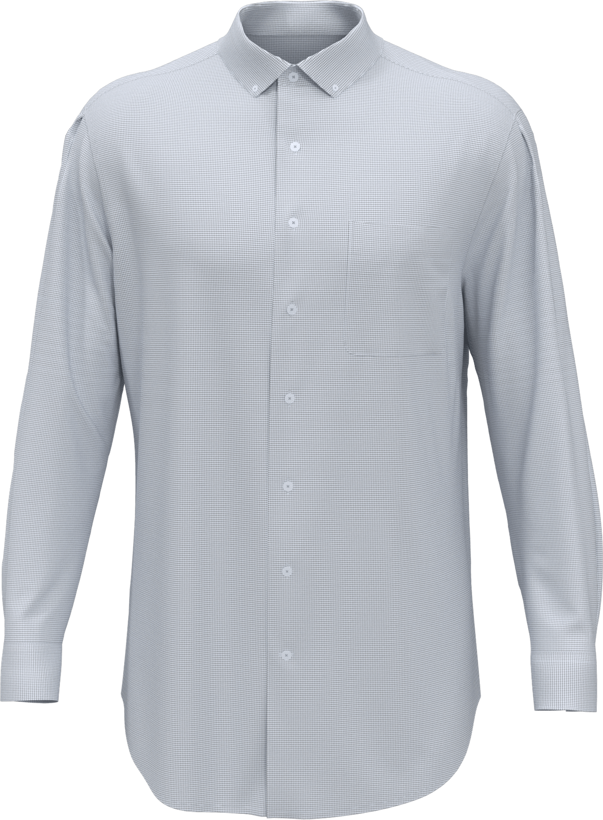 Perry Ellis Golf Pem102 Men’s Mini Grid Woven Shirt - Classic Navy