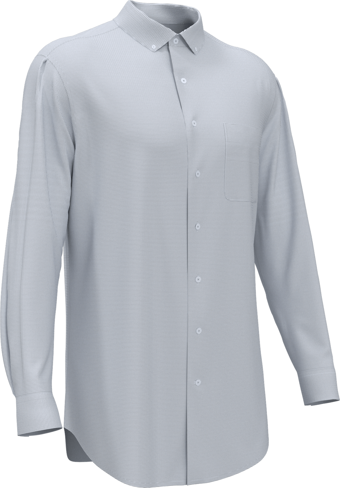 Perry Ellis Golf Pem102 Men’s Mini Grid Woven Shirt - Classic Navy