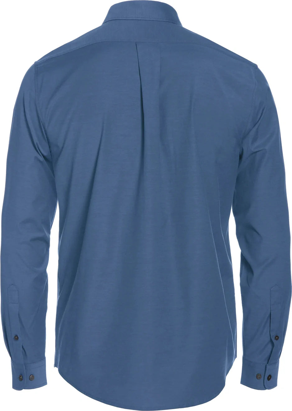 Perry Ellis Golf Pem103 Big and Tall Heathered Long Sleeve Polo Woven Shirt - Classic Navy