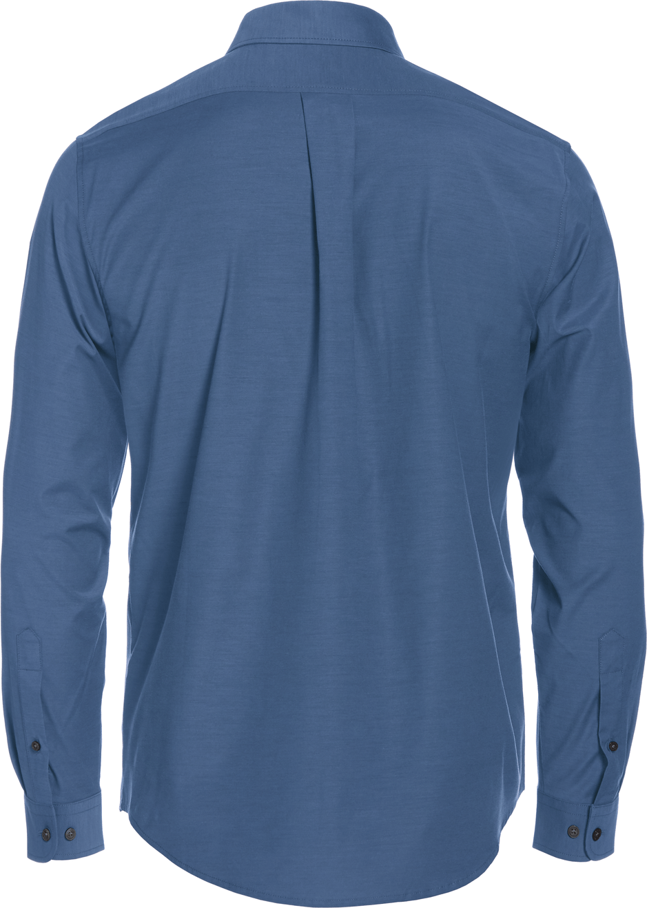 Perry Ellis Golf Pem103 Big and Tall Heathered Long Sleeve Polo Woven Shirt - Classic Navy