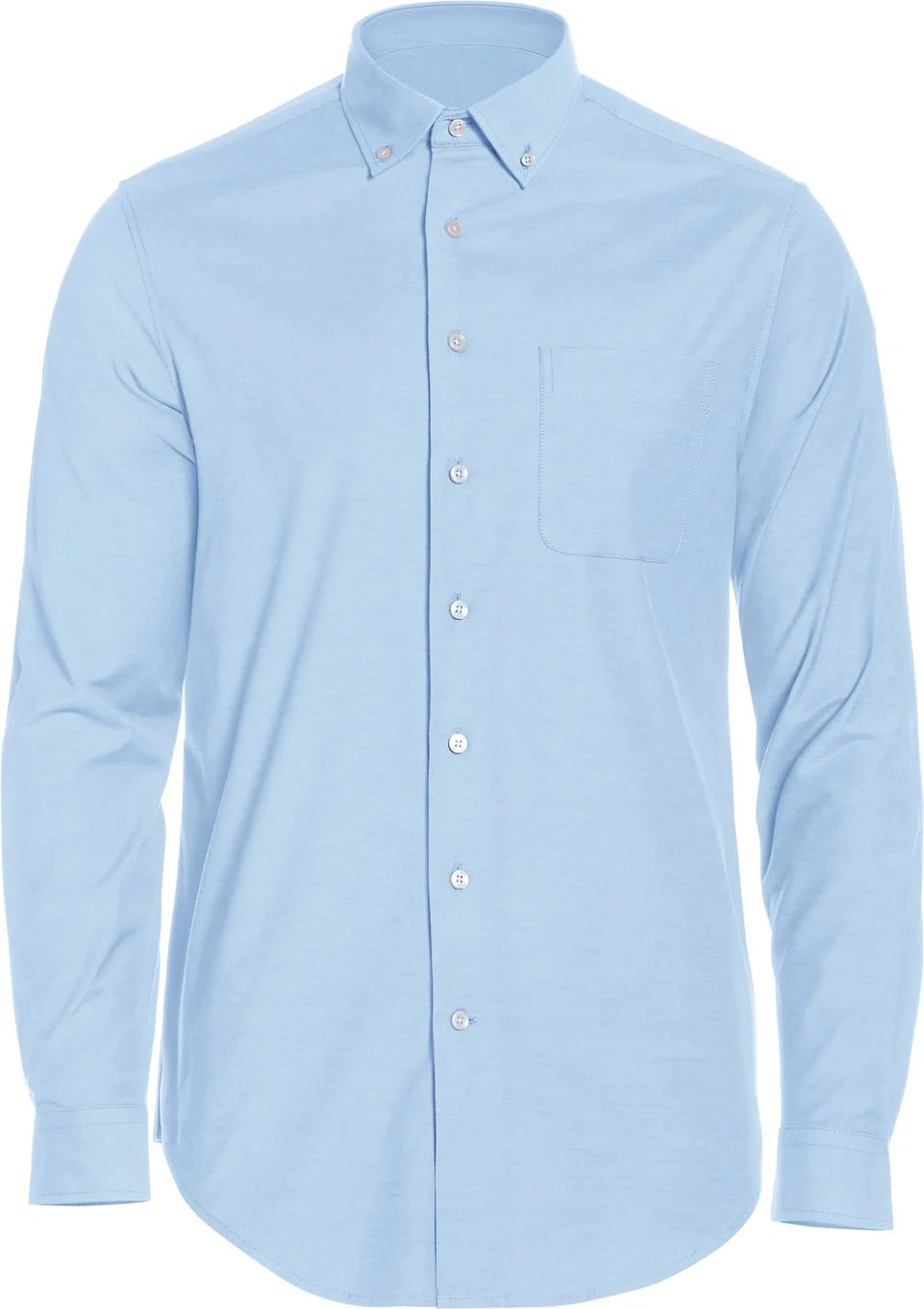 Perry Ellis Golf Pem103x Big and Tall Heathered Long Sleeve Polo Woven Shirt - Little Boy Blue - Adult l