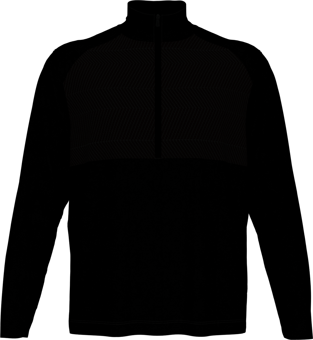Perry Ellis Golf Pem104 Men’s 1/4 Zip Pullover - Black Heather