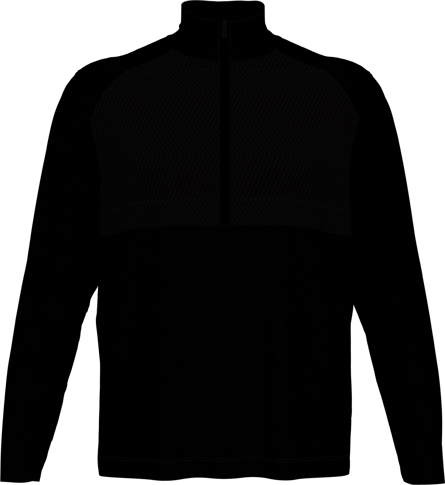 Perry Ellis Golf Pem104 Men’s 1/4 Zip Pullover - Black Heather - Adult s