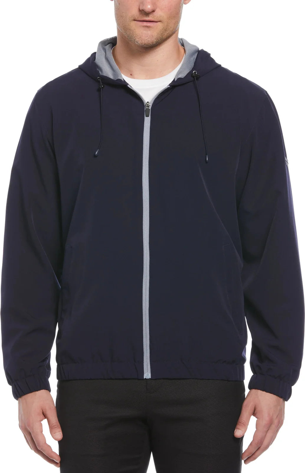 Perry Ellis Golf Pem111 Men’s Long Sleeve Full Zip Jacket - Peacoat - Adult s