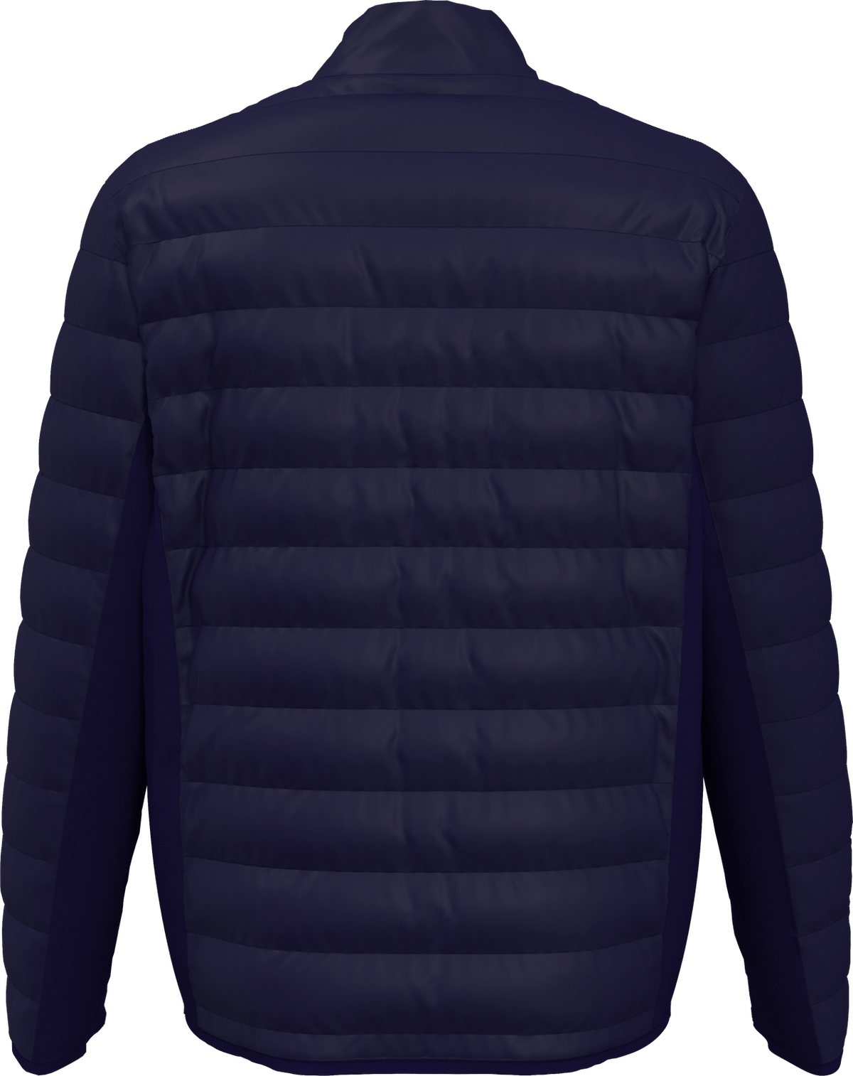 Perry Ellis Golf Pem113 Men’s Long Sleeve Faux Down Full Zip Puffer - Peacoat