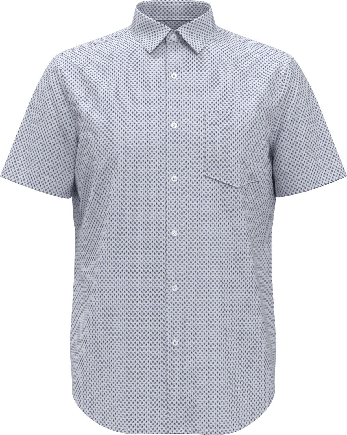Perry Ellis Golf Pem124 Men’s Short Sleeve Stretch Woven Shirt - Bright White
